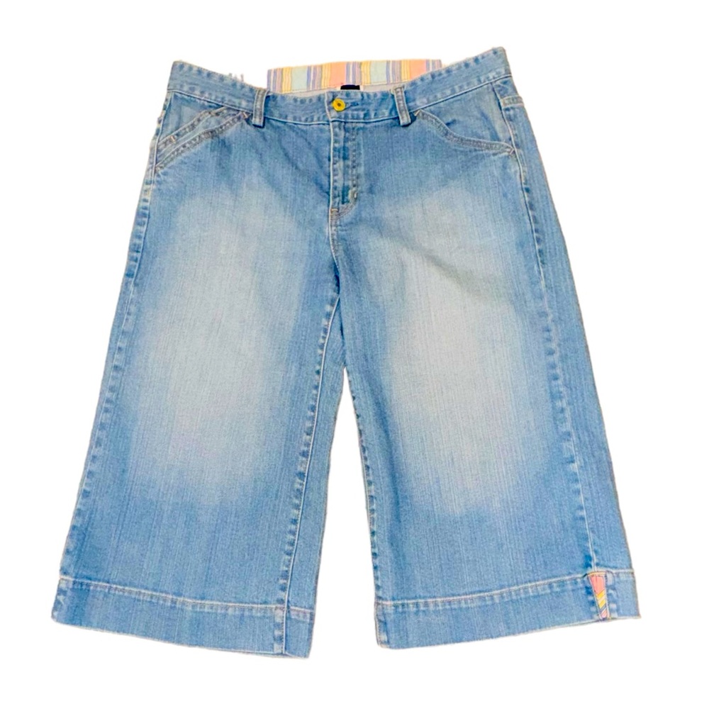 Gap Size 14 but fits like a size 10/12 wide Leg Cropped capri